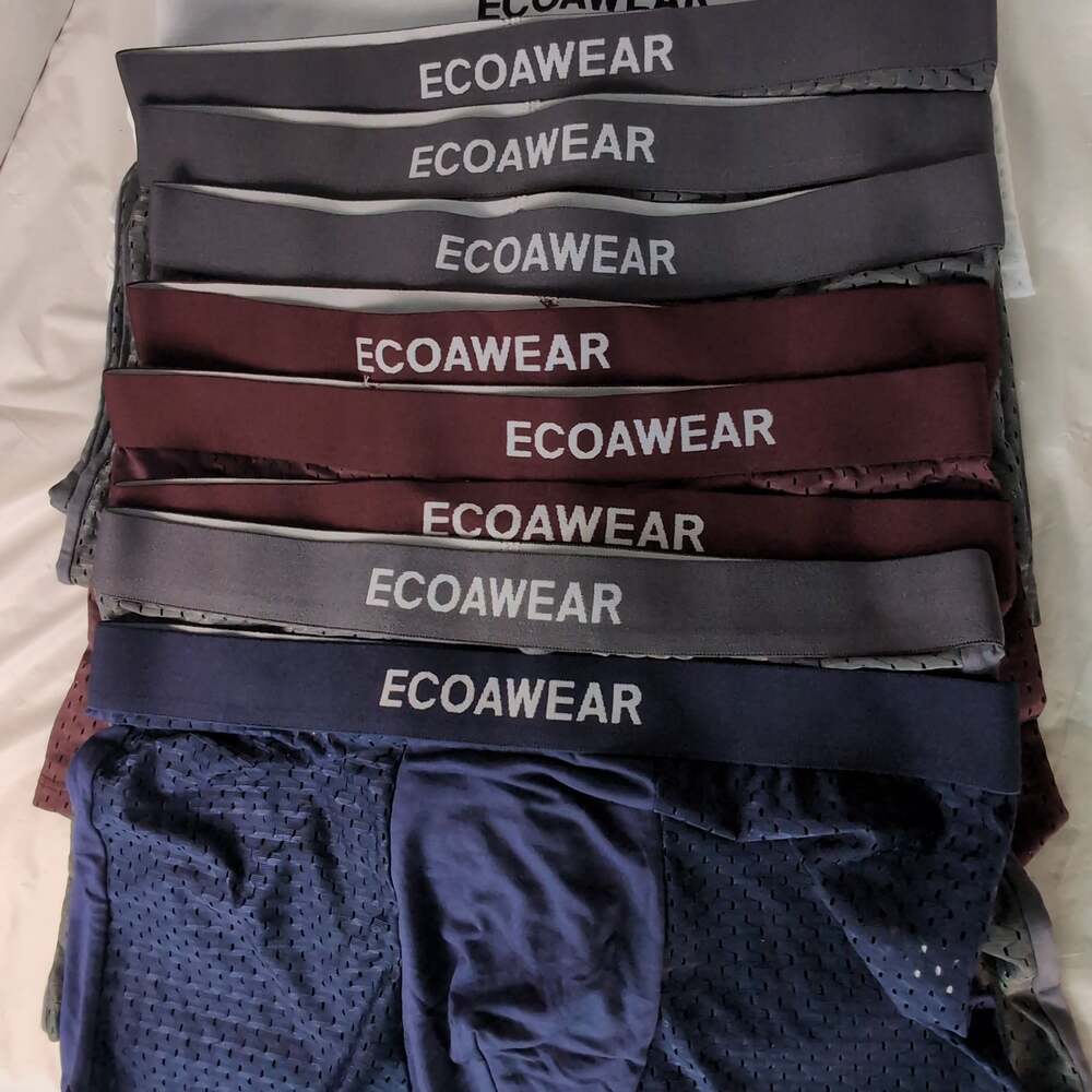 ECOAWEAR Men's Mesh Breathable Boxer Briefs 12 pack